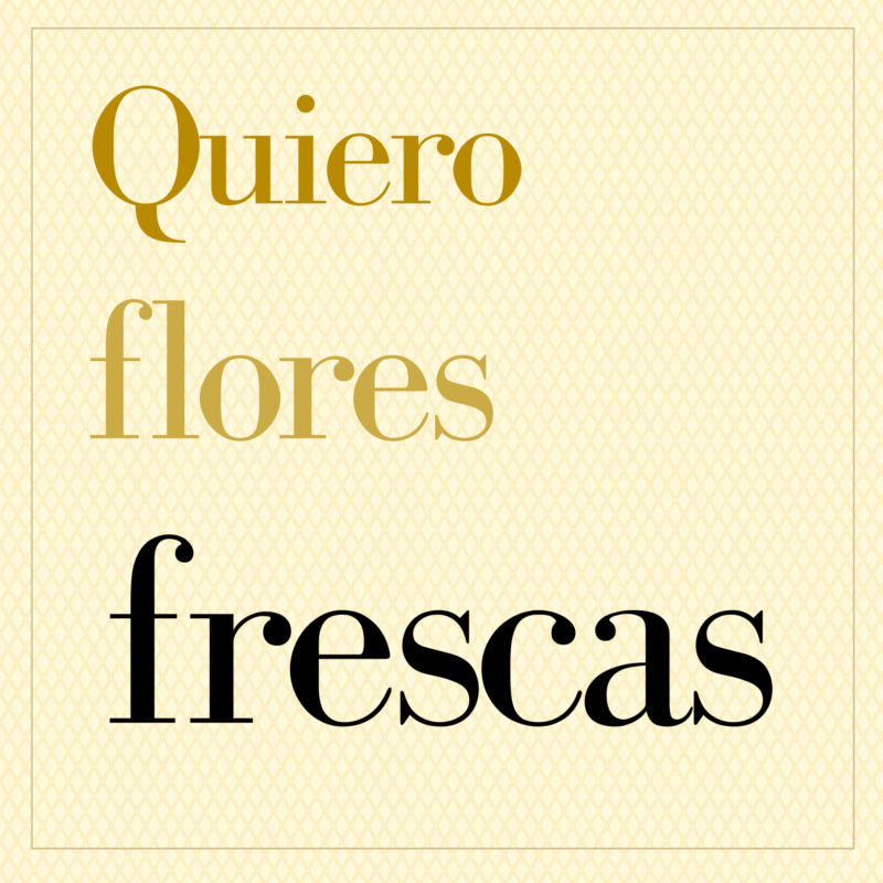 Flores naturales